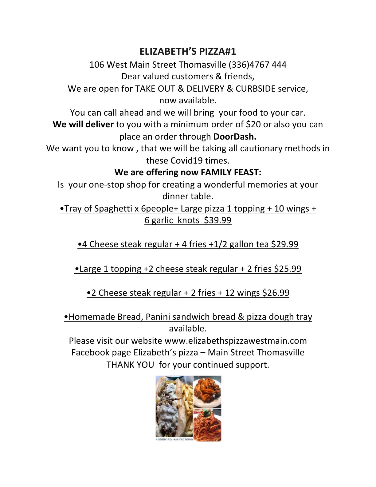 Elizabeths Pizza Collinsville Va - s8i8ee5